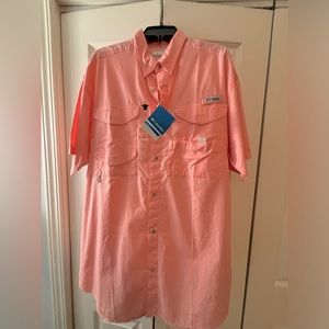 Men’s Columbia Large vented short sleeve casual shirt